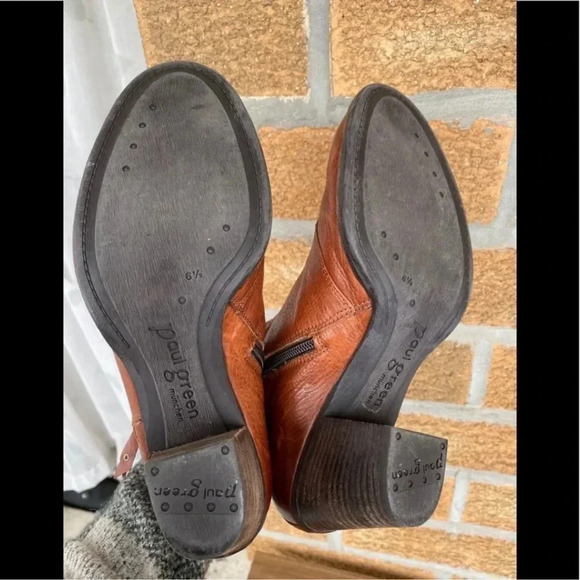 Paul Green Saddle Lea Natick Ankle Boot sz 9 - Picture 7 of 13